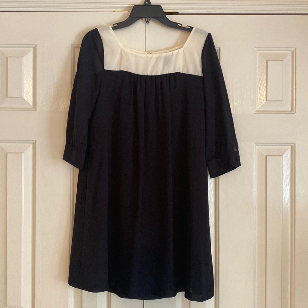 H&M black/cream dress